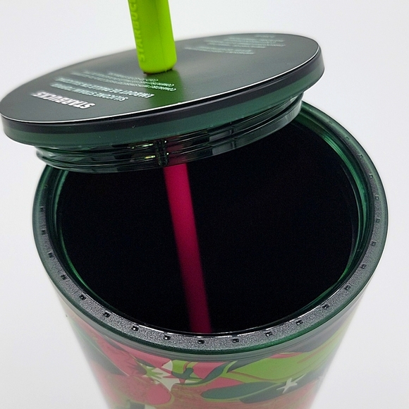 New Starbucks Christmas Holiday Tumbler 24oz Venti Cup w/ Bow 2023 - Picture 3 of 4